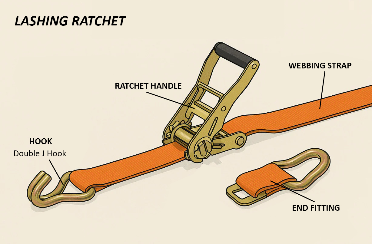 lashing-ratchet-komponen